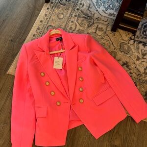 Generation Love NWT Dalilah Crepe  Blazer Jacket size S Ultra Pink